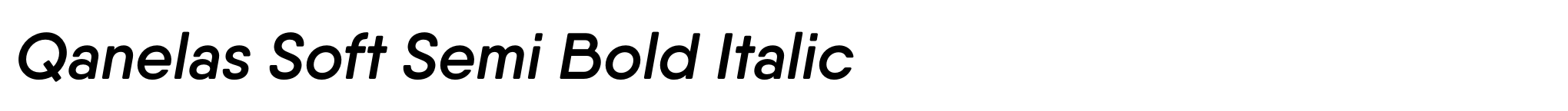 Qanelas Soft Semi Bold Italic image
